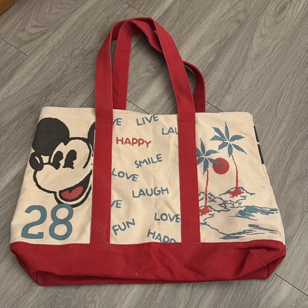 Mickey Mouse Canvas Tote Bag - Picture 2 of 5